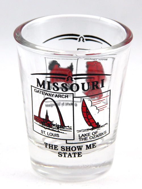 Missouri State Scenery Red New Shot Glass