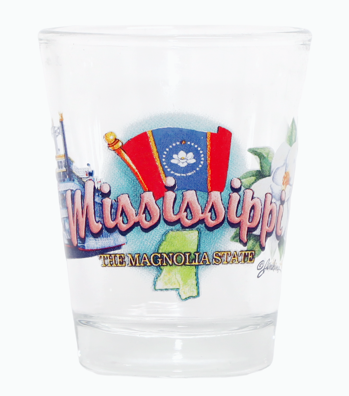 Mississippi Magnolia State Elements Shot Glass