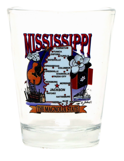 Mississippi United States USA Souvenir Boxed Shot Glass Set (Set of 6)