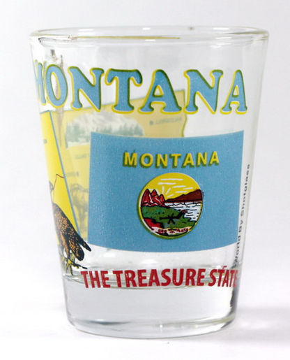 Montana United States USA Souvenir Boxed Shot Glass Set (Set of 6)