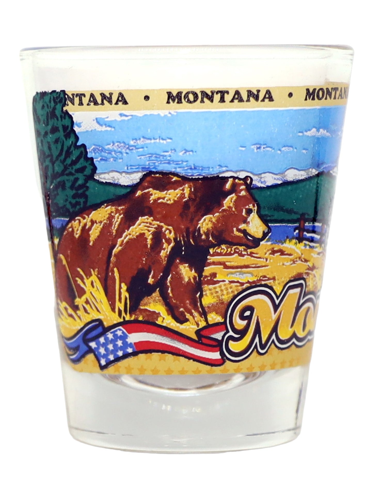 Montana State Wraparound Shot Glass