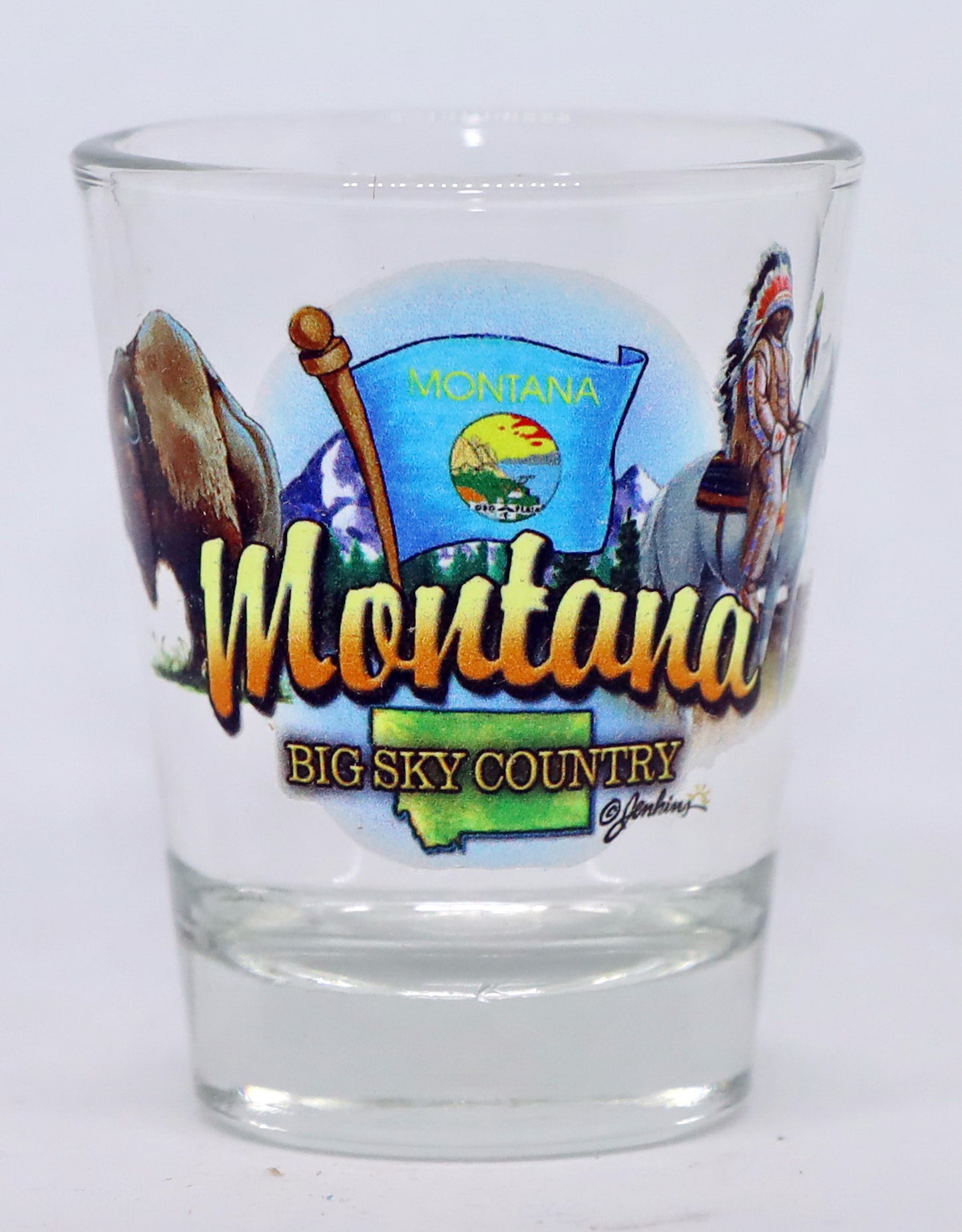 Montana United States USA Souvenir Boxed Shot Glass Set (Set of 6)