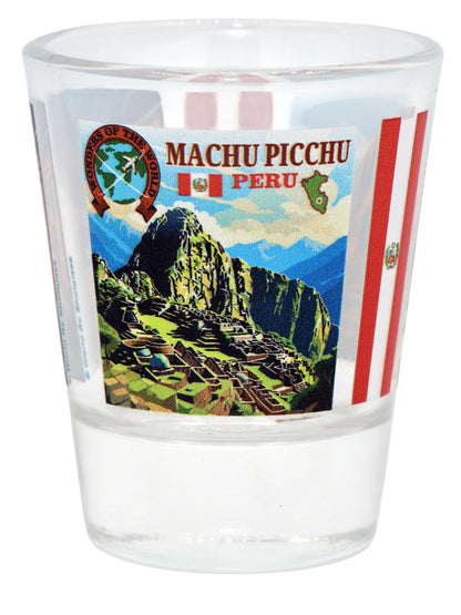 Machu Picchu Peru Wonders of the World Collection Shot Glass