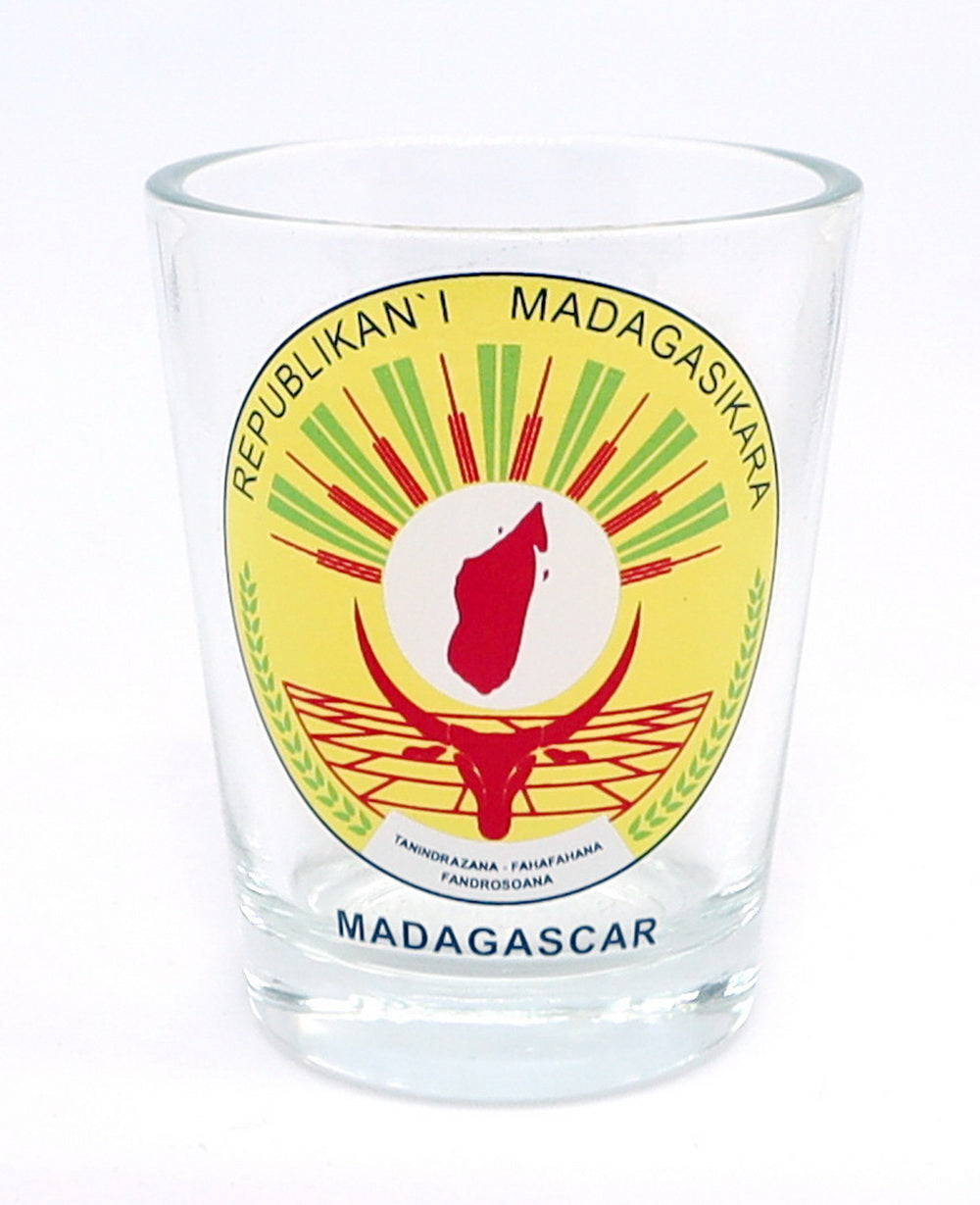 Madagascar Coat Of Arms Shot Glass