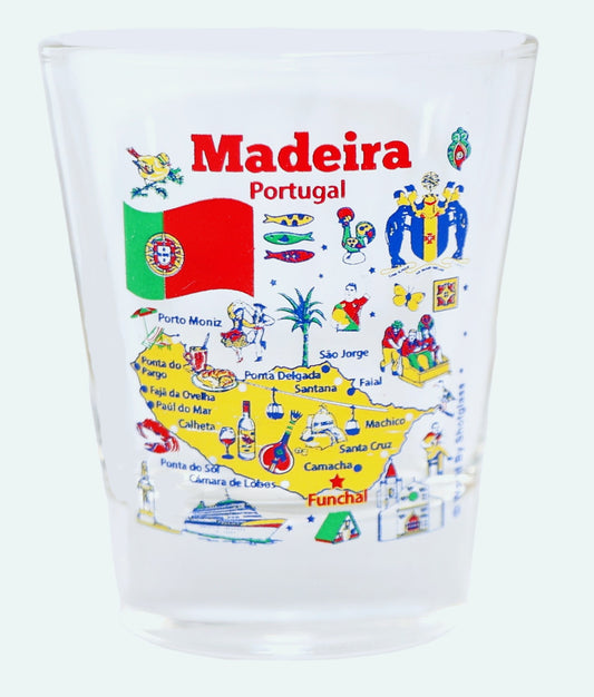 Madeira Portugal Great Portuguese Cities Collection Shot Glass
