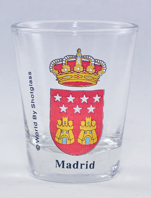 Madrid Spain Coat Of Arms Shot Glass