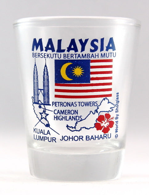 Malaysia Landmarks Collage Shot Glass Shotglass