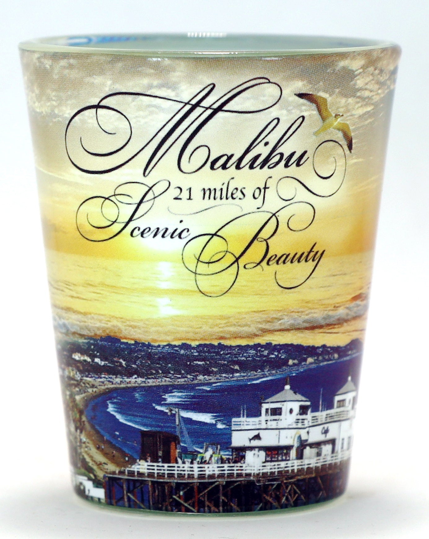 Malibu California Scenic Beauty Shot Glass