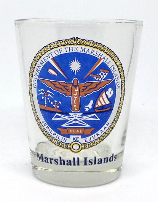 Marshall Islands Coat Of Arms Shot Glass