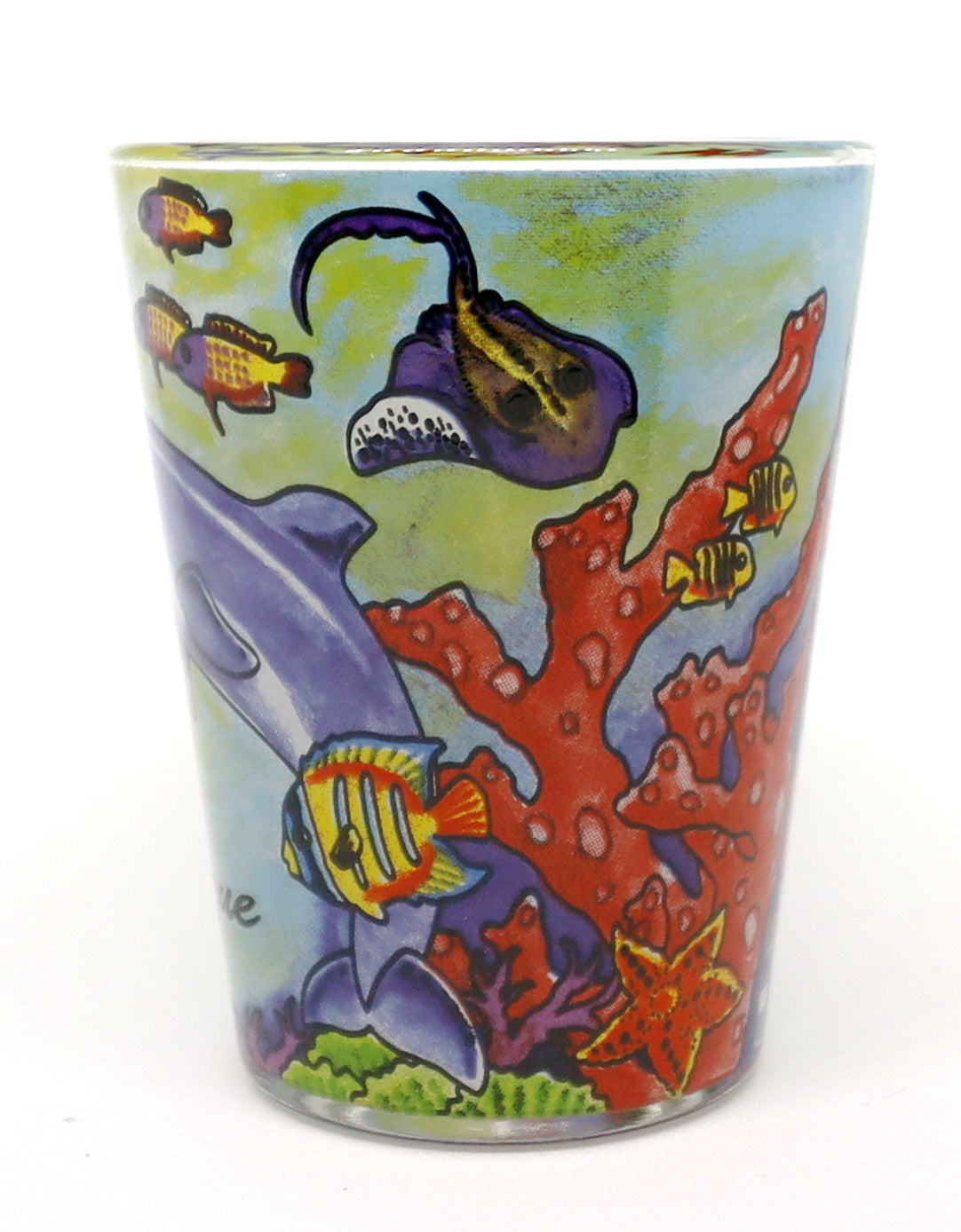 Martinique Dolphins In-and-Out Shot Glass