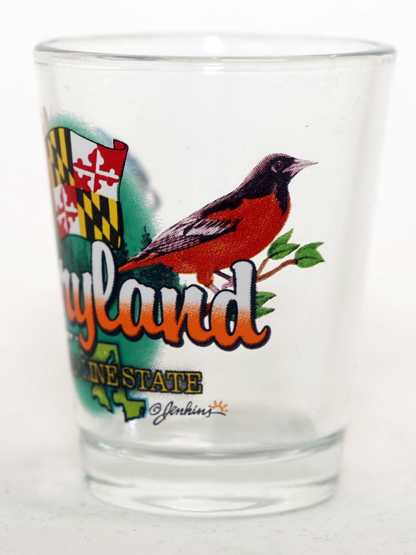 Maryland Old Line State Elements Shot Glass