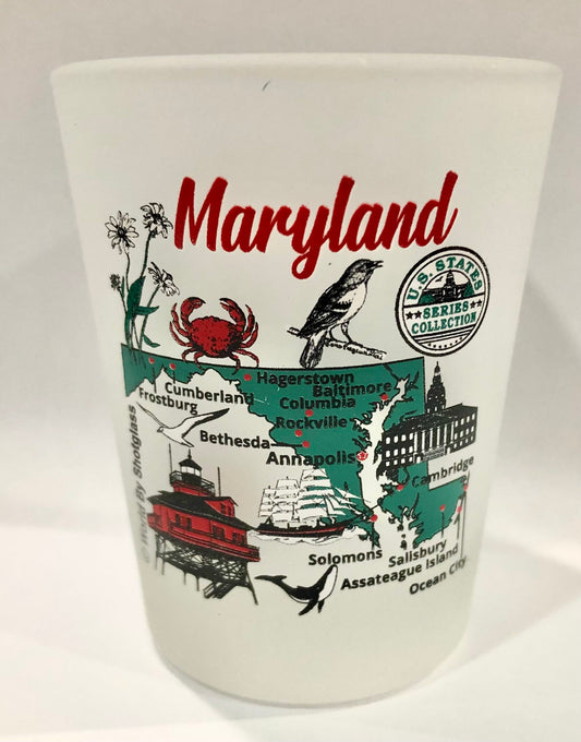 Maryland US States Series Collection Shot Glass