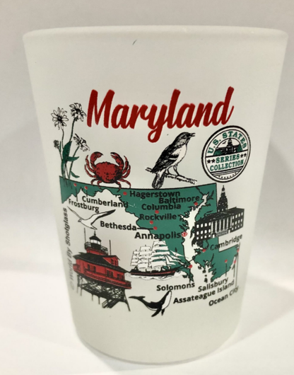 Maryland United States USA Souvenir Boxed Shot Glass Set (Set of 6)