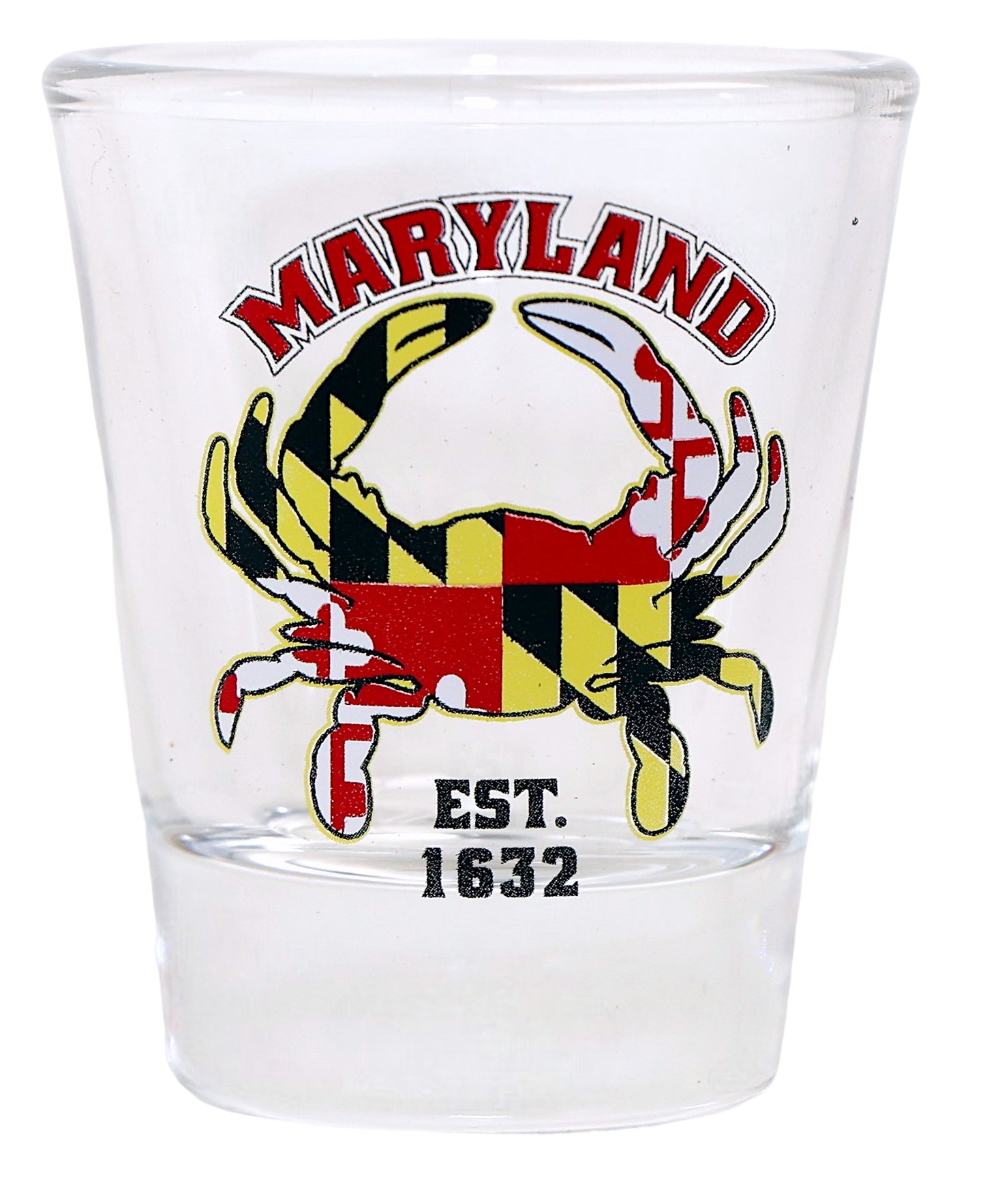 Maryland Crab Flag Shot Glass