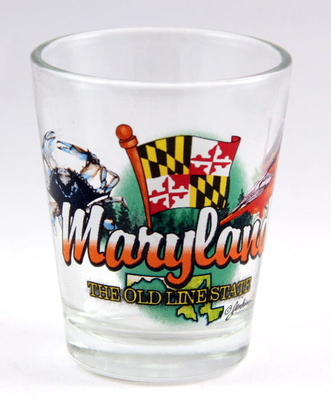 Maryland United States USA Souvenir Boxed Shot Glass Set (Set of 6)