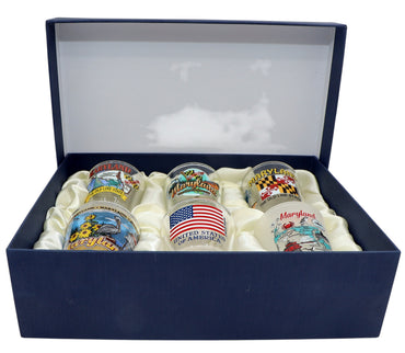 Maryland United States USA Souvenir Boxed Shot Glass Set (Set of 6)