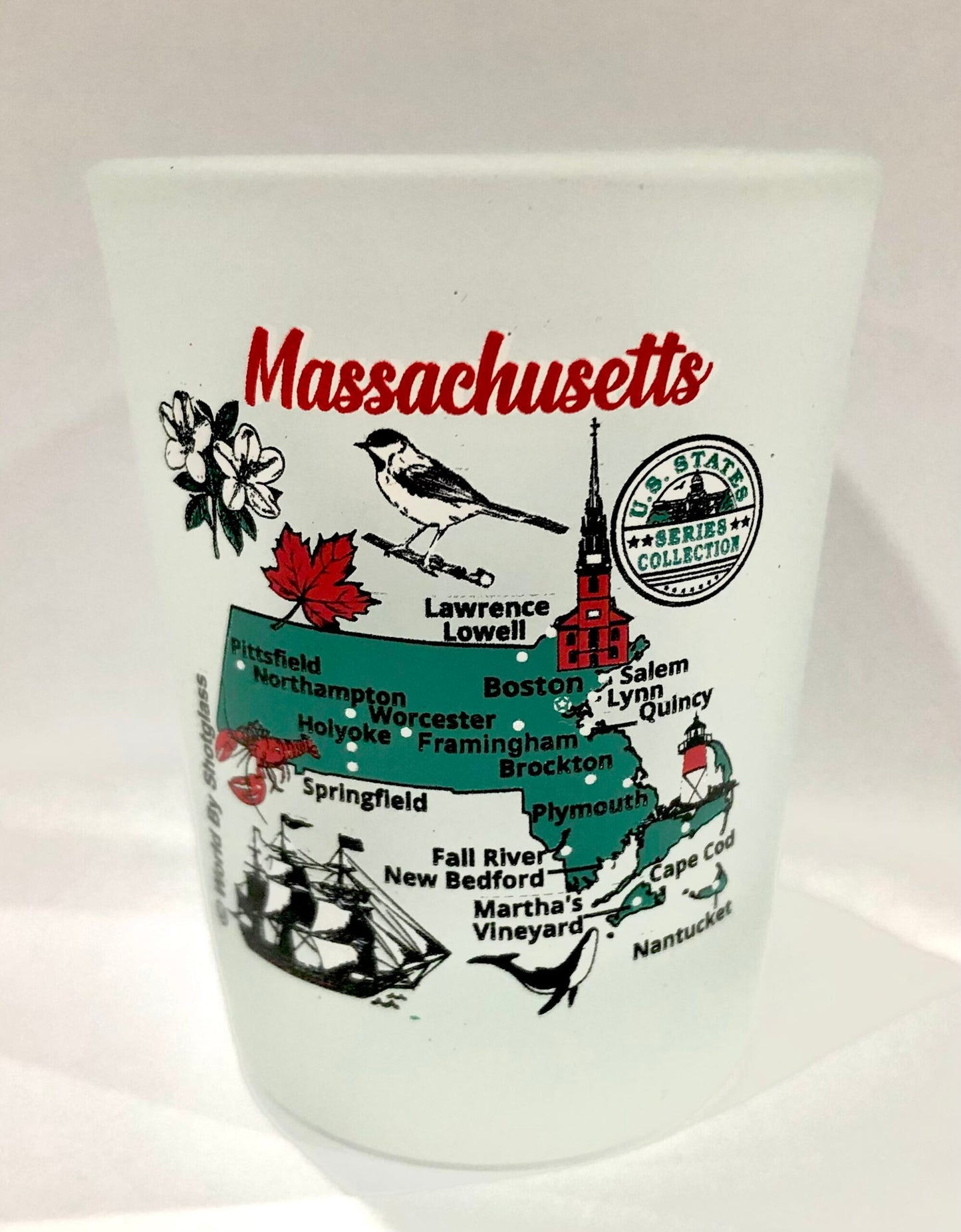 Massachusetts US States Series Collection Shot Glass