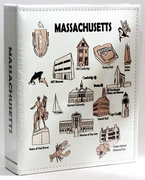 Massachusetts Embossed Photo Album 200 Photos / 4x6