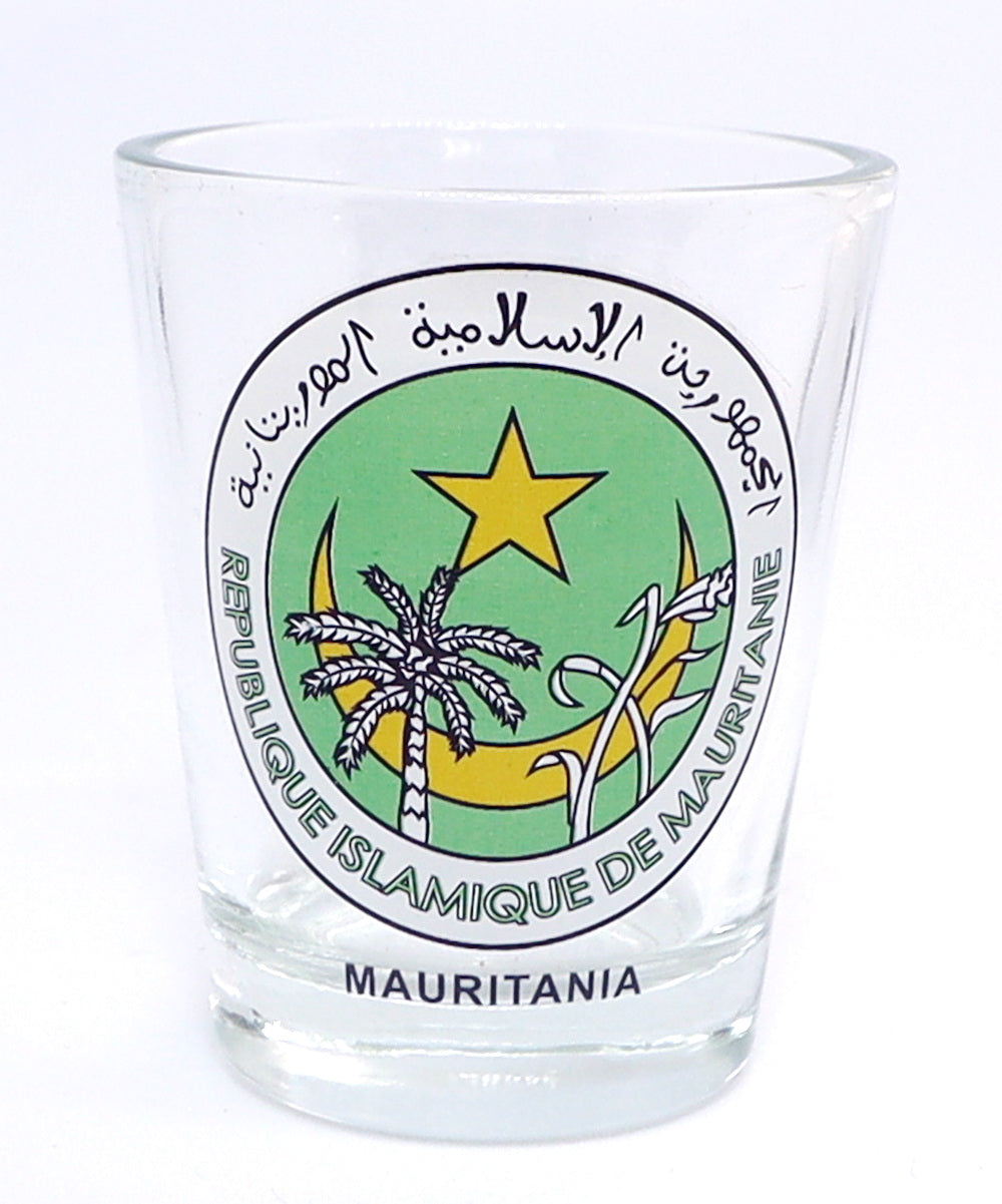 Mauritania Coat Of Arms Shot Glass