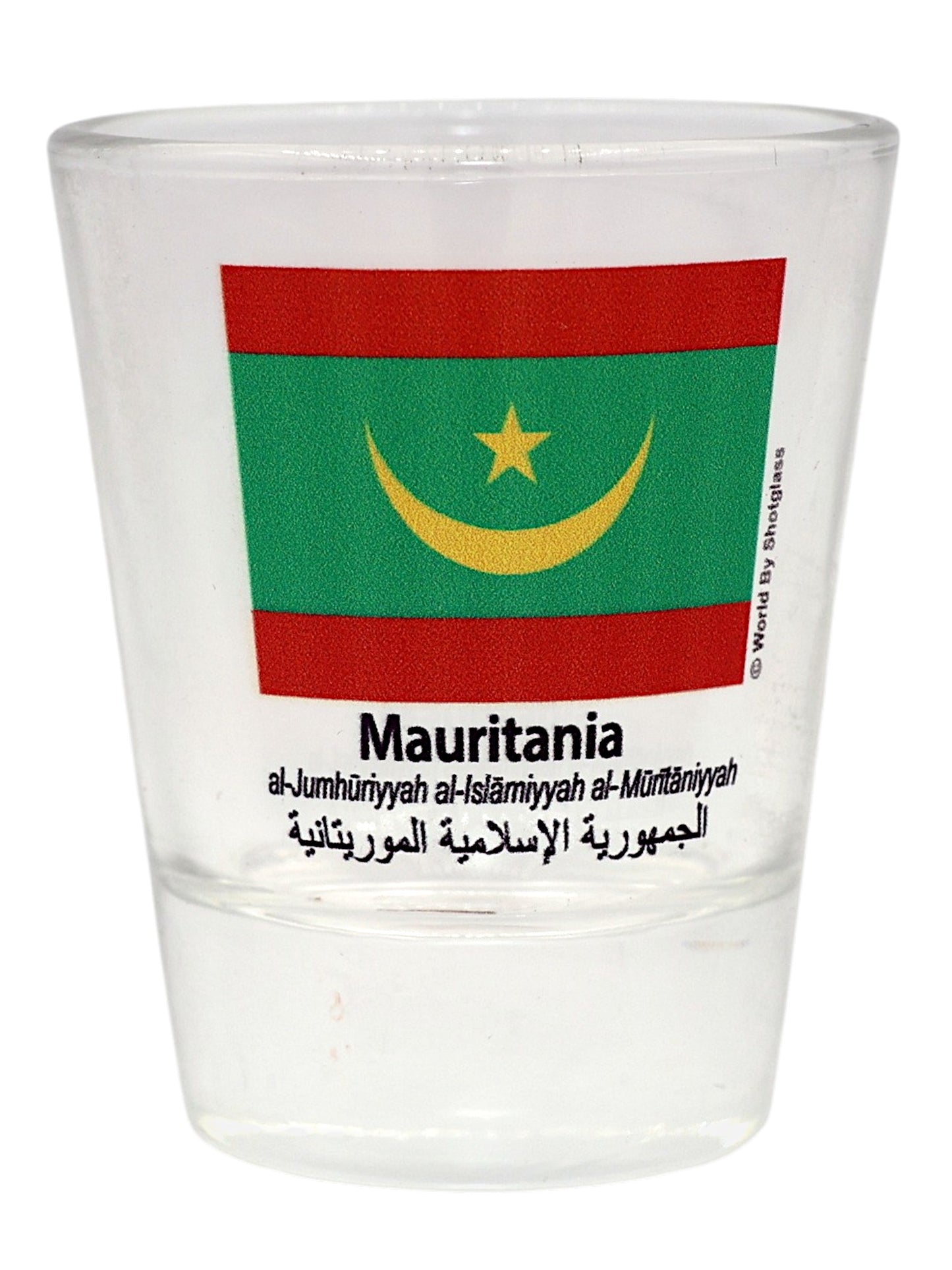 Mauritania Flag Shot Glass