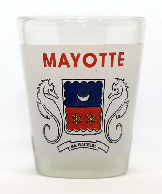 Mayotte Coat Of Arms Shot Glass