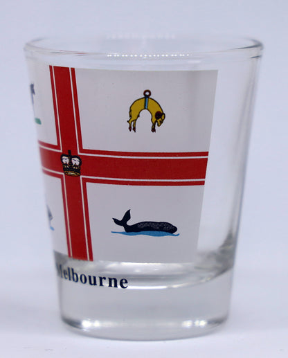 Melbourne Australia Coat Of Arms Shot Glass