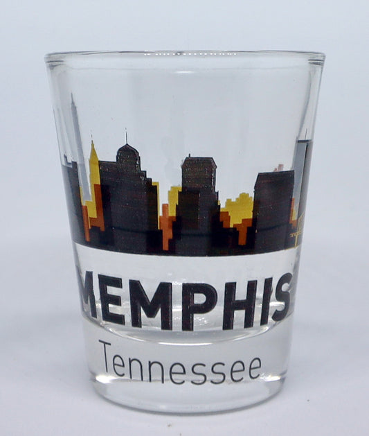 Memphis Tennessee Sunset Skyline Shot Glass