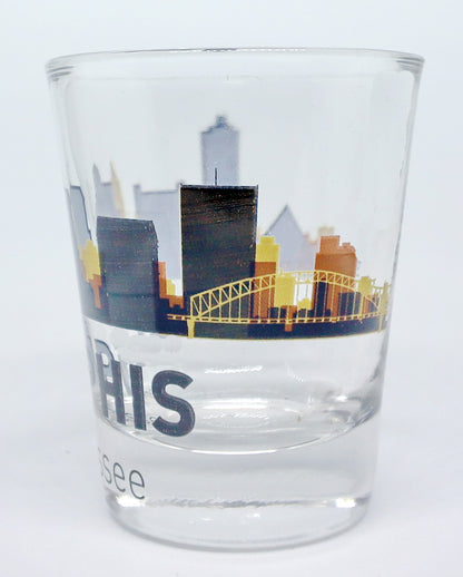 Memphis Tennessee Sunset Skyline Shot Glass