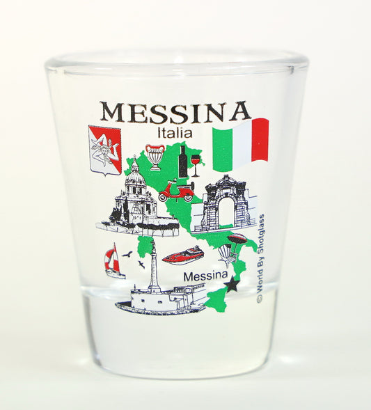 Messina Sicily Italy Great Italian Cities Collection Shot Glass