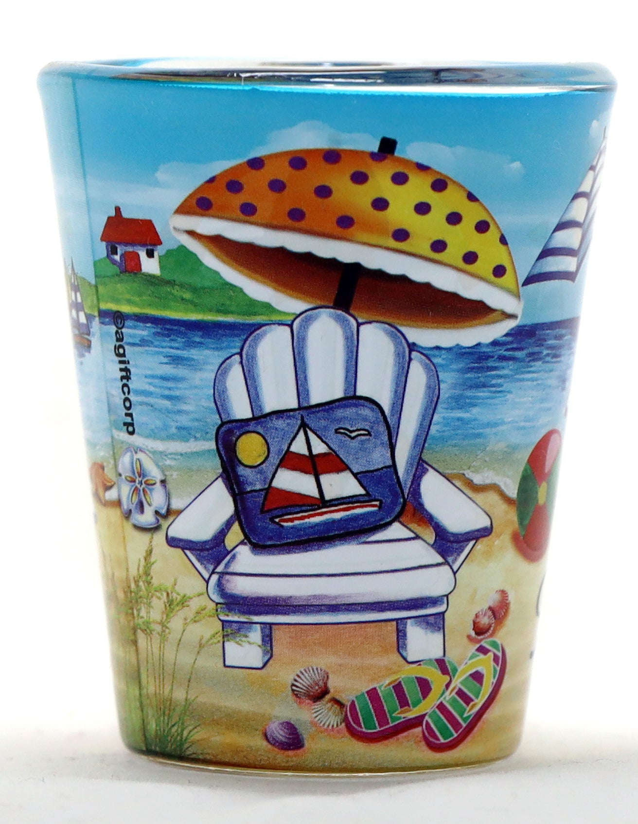 Mexico Beach Chair Shot Glass