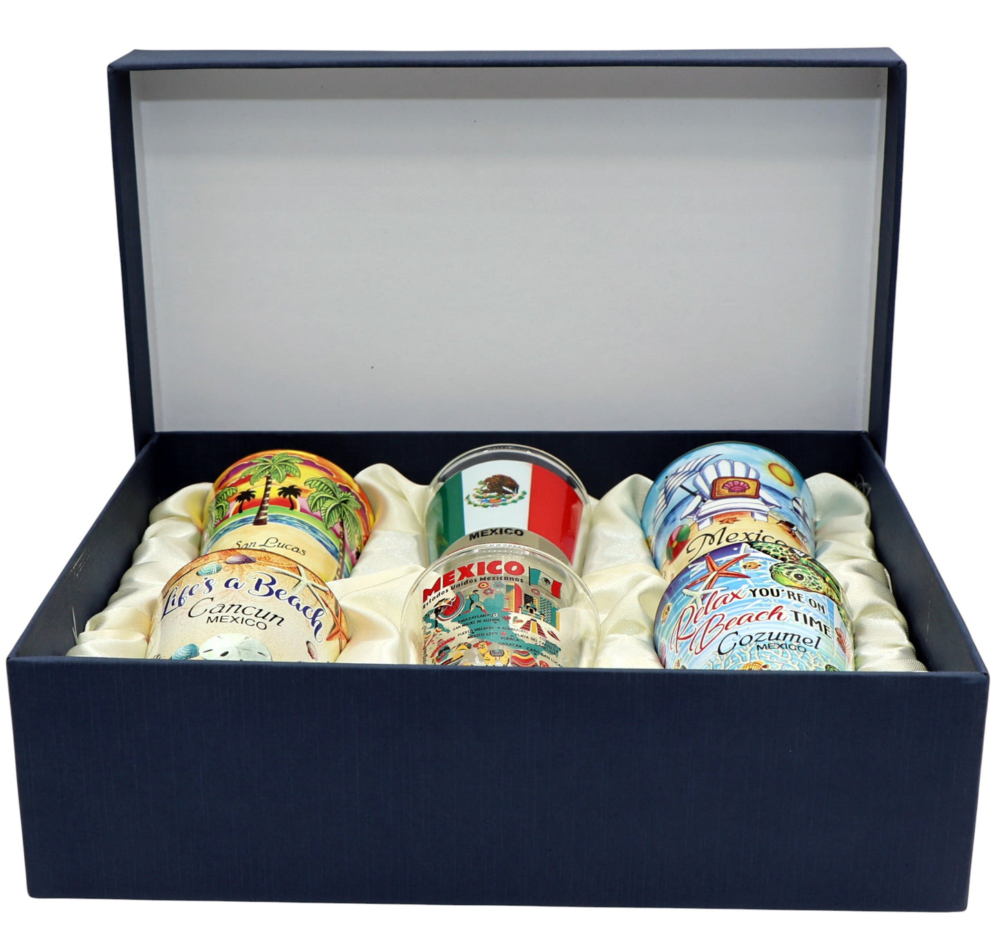 Mexico Souvenir Boxed Shot Glass Set (Set of 6)