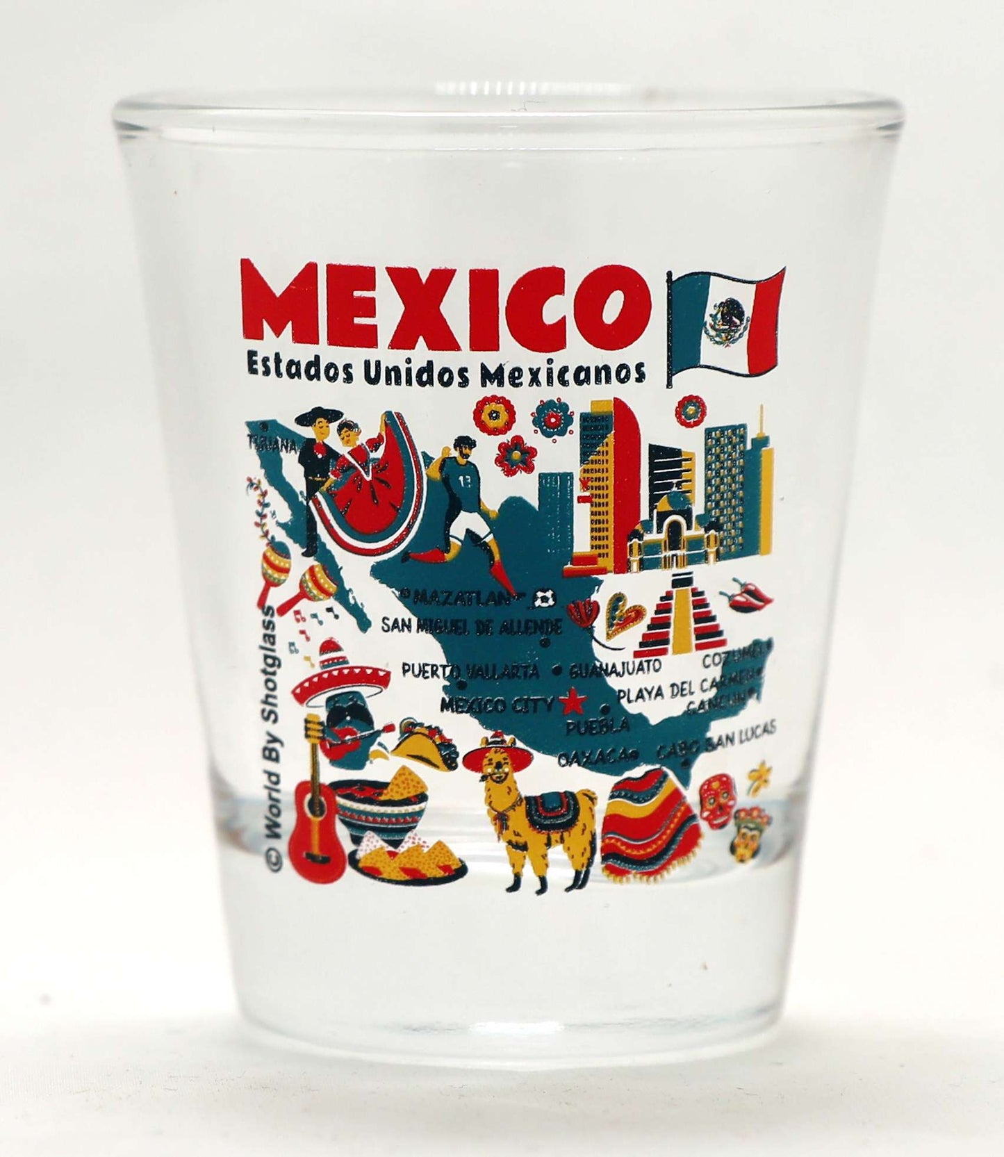 Mexico Souvenir Boxed Shot Glass Set (Set of 6)