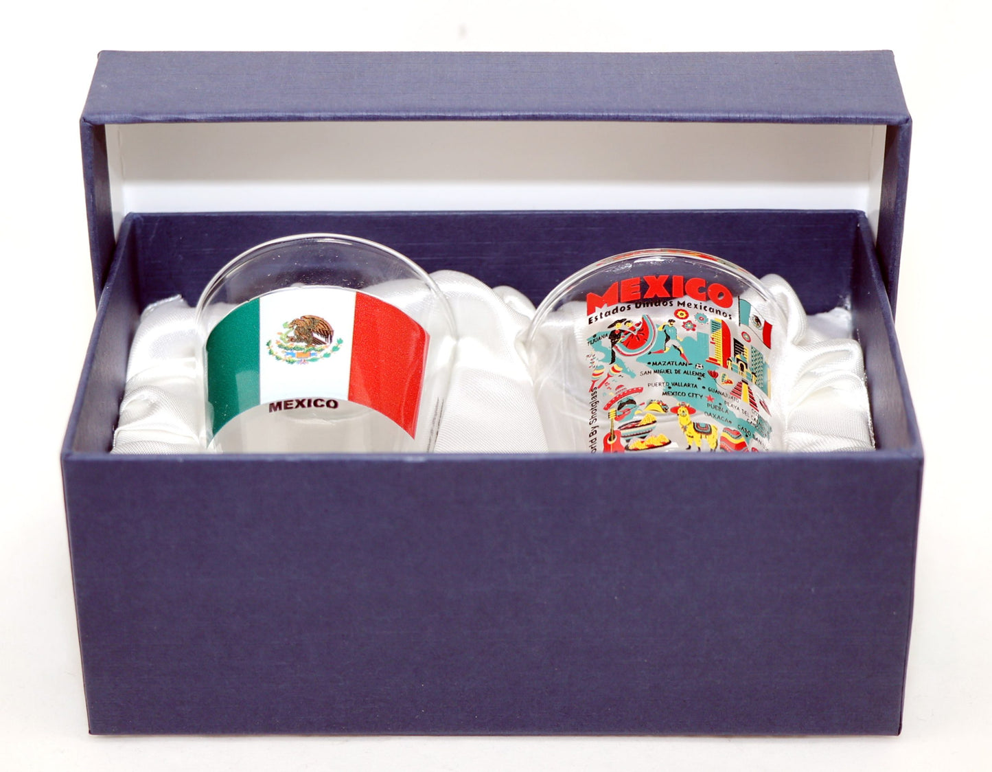 Mexico Souvenir Boxed Shot Glass Set (Set of 2)