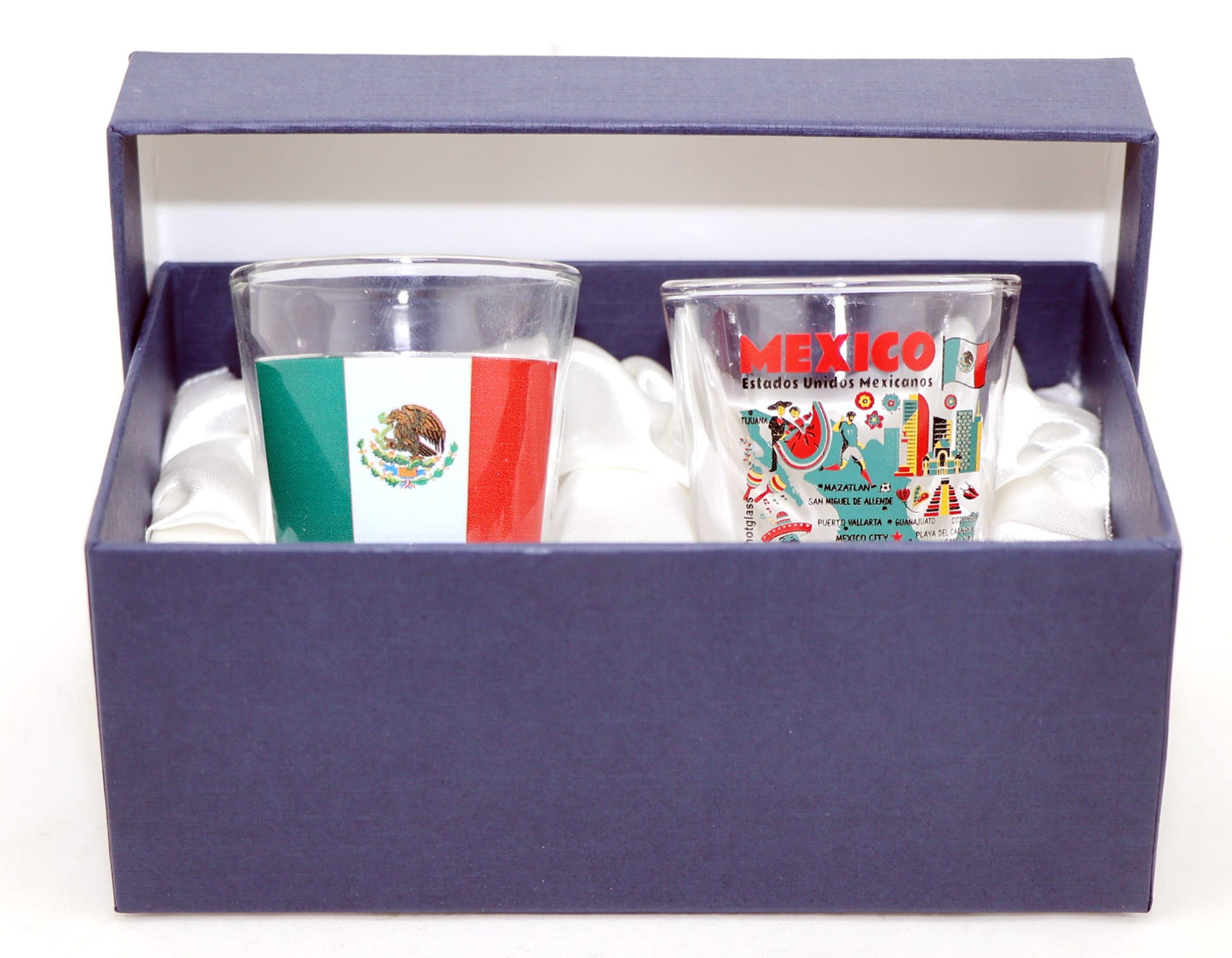 Mexico Souvenir Boxed Shot Glass Set (Set of 2)