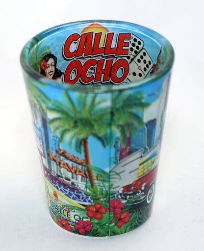 Miami Florida Calle Ocho In and Out Shot Glass