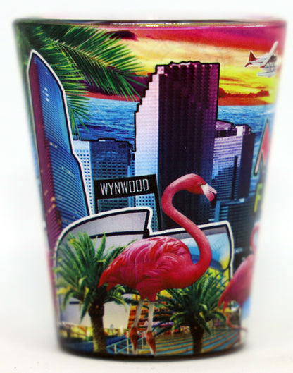 Miami Florida Scene In-and-Out Shot Glass