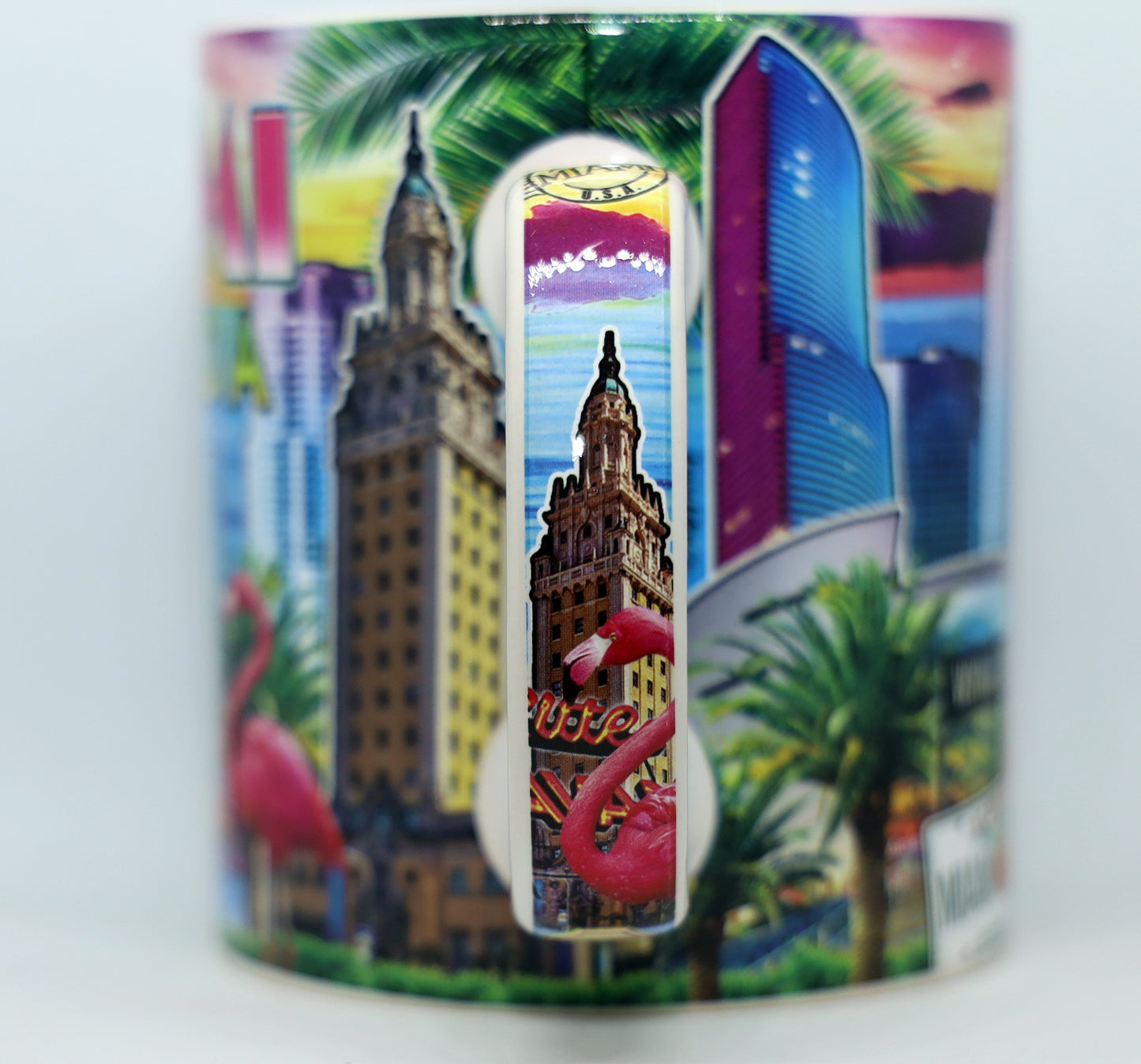 Miami Florida Scene Large Coffee Mug 18oz