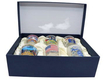 Michigan United States USA Souvenir Boxed Shot Glass Set (Set of 6)