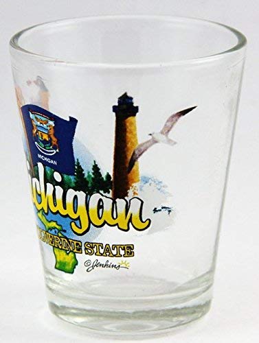 Michigan Wolverine State Elements Shot Glass