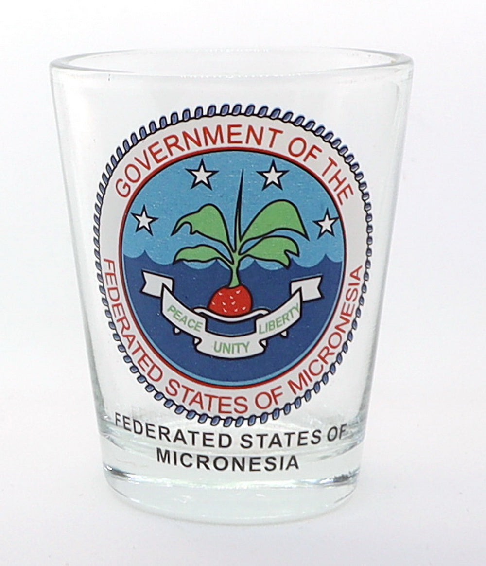 Micronesia (Federated States Of) Coat Of Arms Shot Glass