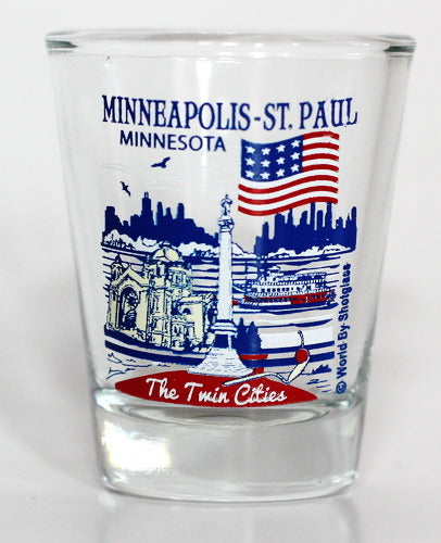 Minneapolis- St. Paul Minnesota Great American Cities Collection Shot Glass