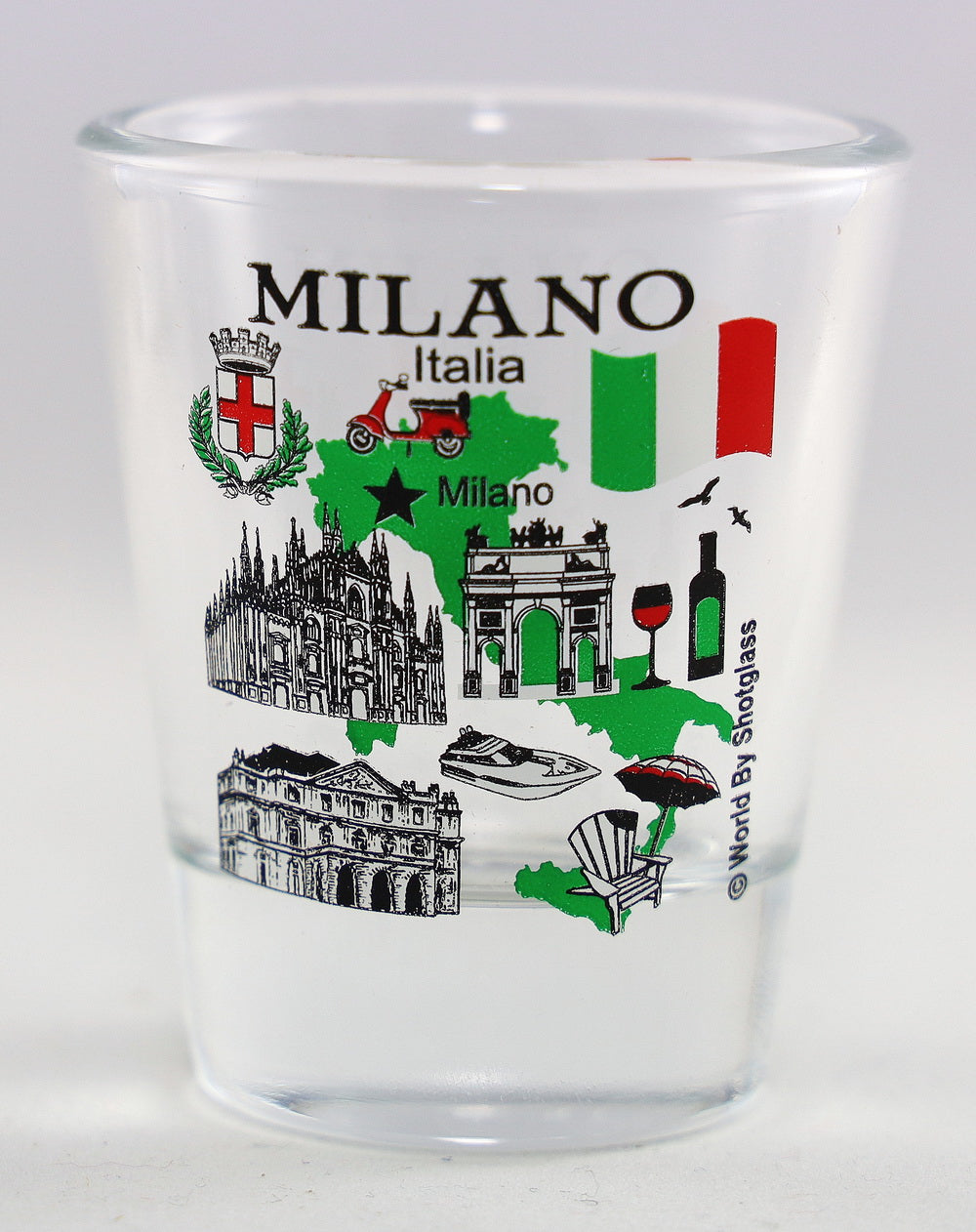 Italy The Renaissance Circuit Souvenir Boxed Shot Glass Set (Set of 6)