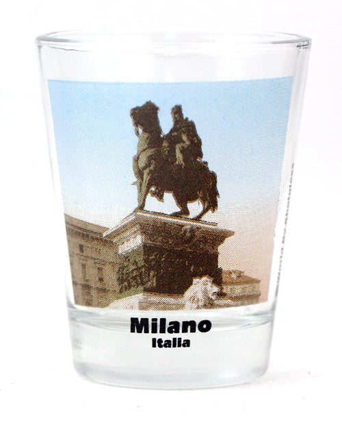 Milan Italy Monument Color Photo Shot Glass