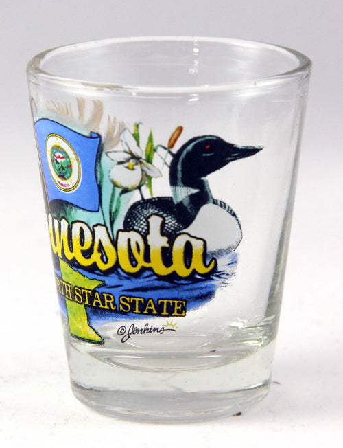 Minnesota North Star State State Elements Shot Glass