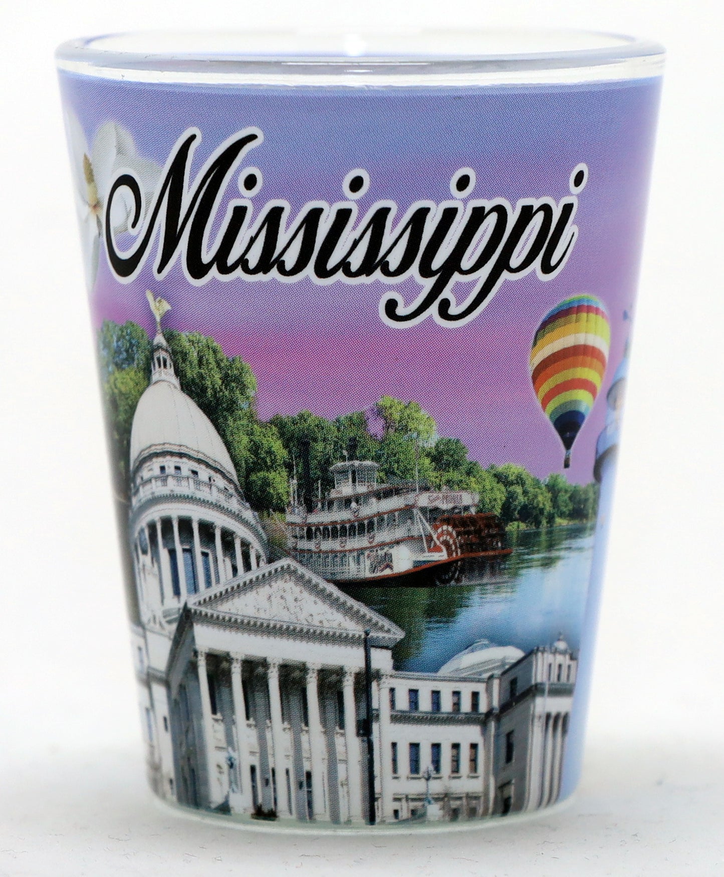 Mississippi Attractions Color Photo Ceramic Shot Glass