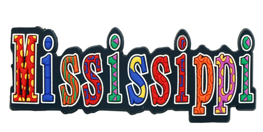 Mississippi Festive Multicolor Letters Fridge Souvenir Magnet