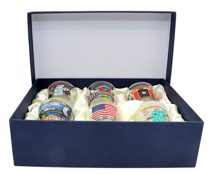 Mississippi United States USA Souvenir Boxed Shot Glass Set (Set of 6)