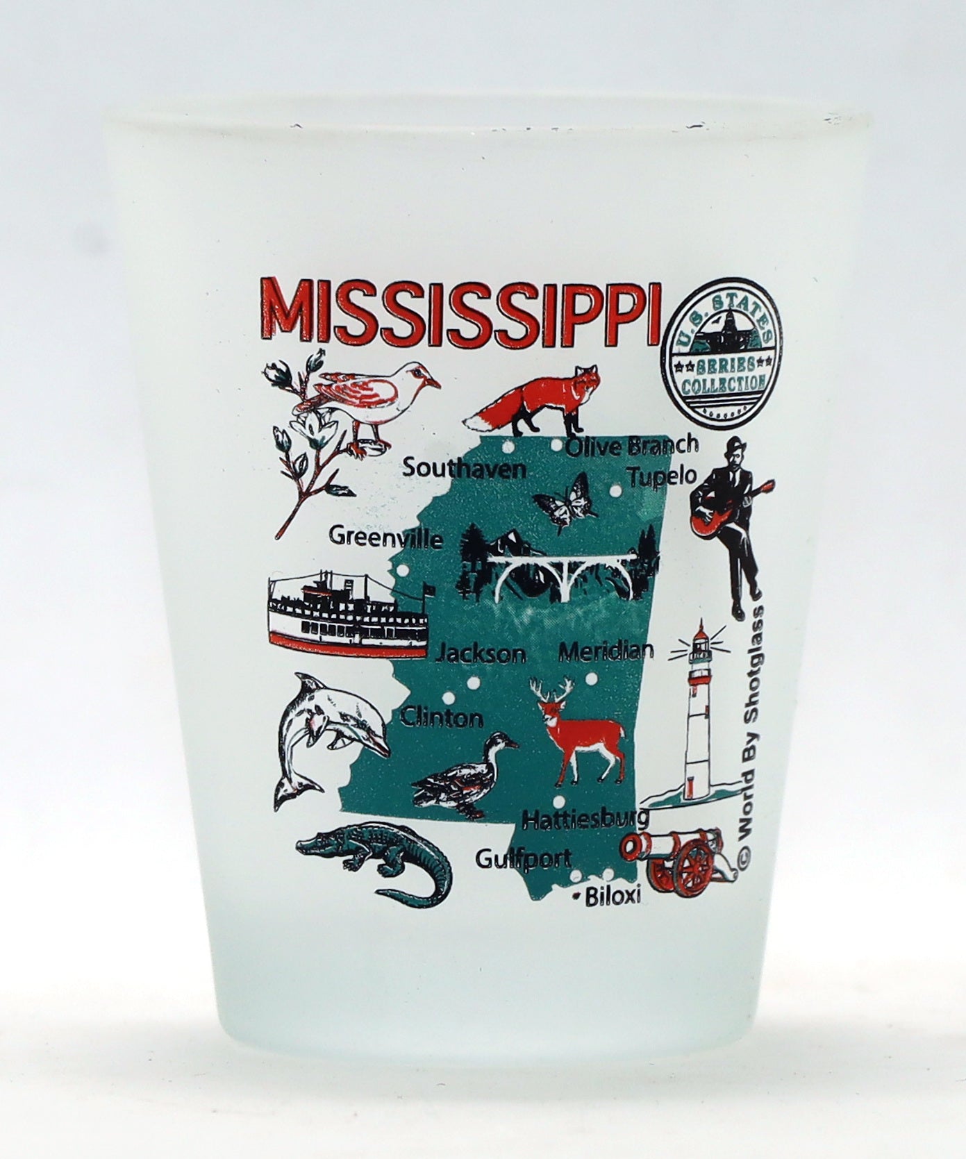 United States USA Southeastern States Souvenir Boxed Shot Glass Set (Set of 6)