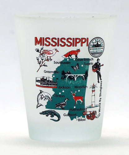 United States USA Southeastern States Souvenir Boxed Shot Glass Set (Set of 6)