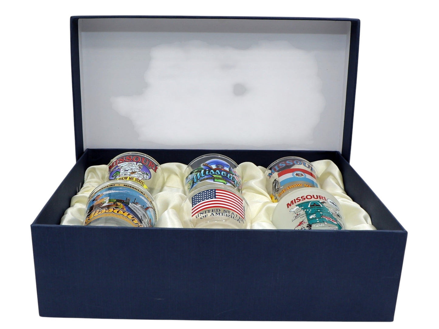 Missouri United States USA Souvenir Boxed Shot Glass Set (Set of 6)